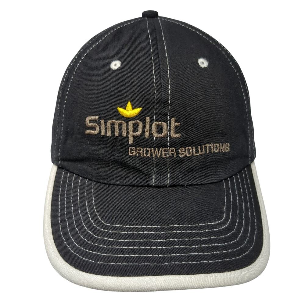 Simplot Grower Solutions Strapback Hat Black One … - image 1